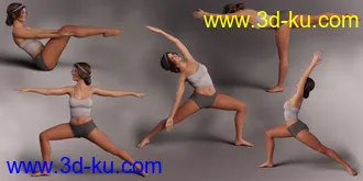 3D打印模型Everyday Yogi Poses for Genesis 8.1 Female的图片