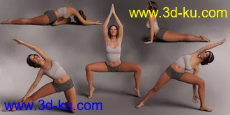 3D打印模型Everyday Yogi Poses for Genesis 8.1 Female的图片
