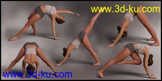 3D打印模型Everyday Yogi Poses for Genesis 8.1 Female的图片