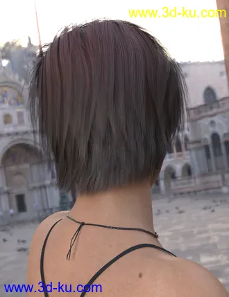 3D打印模型Exie Hair for Genesis 3 and 8 Female(s)的图片