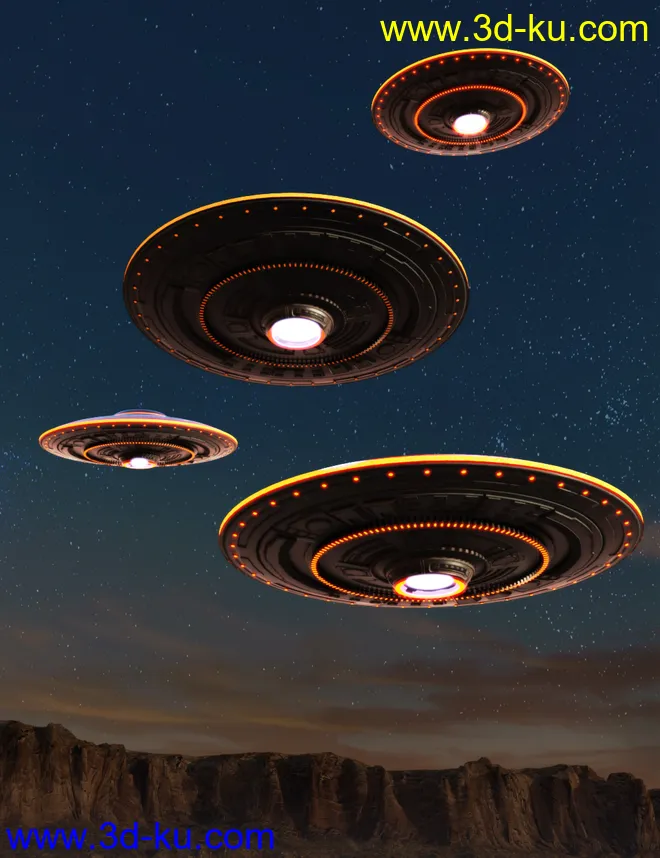 Extraterrestrial Flying Saucer模型的图片1