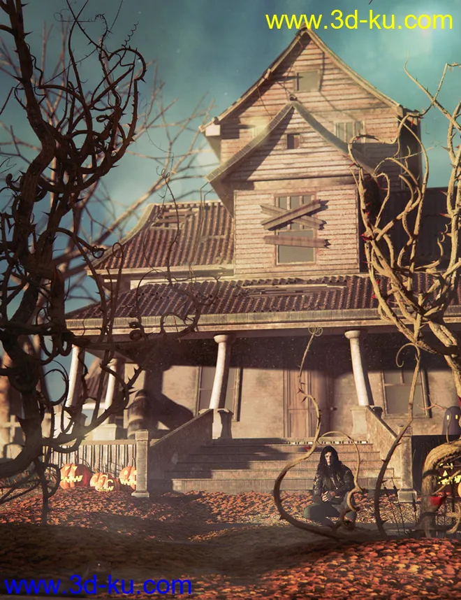 Fallen Leaves - Scatters and Drifts for Daz Studio模型的图片2