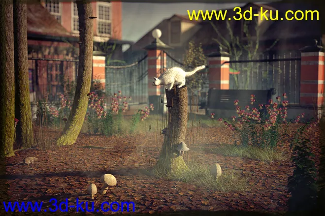 Fallen Leaves - Scatters and Drifts for Daz Studio模型的图片3
