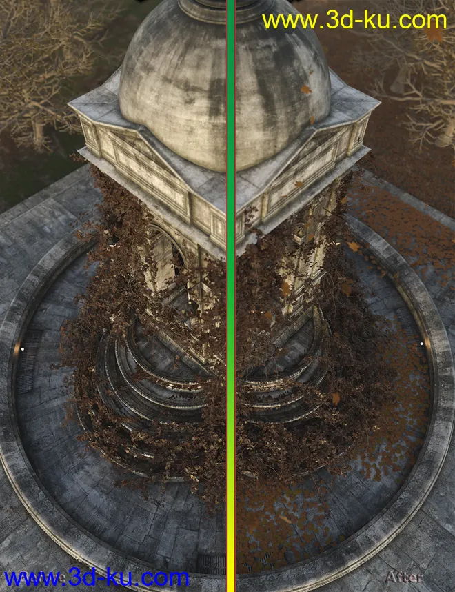 Fallen Leaves - Scatters and Drifts for Daz Studio模型的图片4