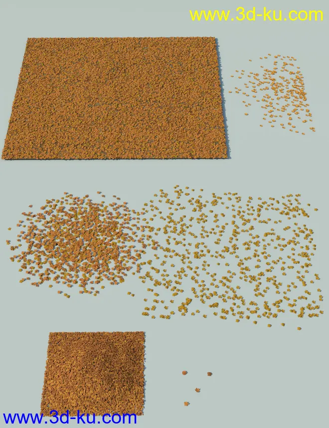 Fallen Leaves - Scatters and Drifts for Daz Studio模型的图片6