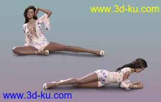 3D打印模型Fashion Poses Set for Genesis 8.1 Females的图片