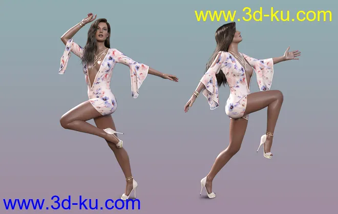 Fashion Poses Set for Genesis 8.1 Females模型的图片9