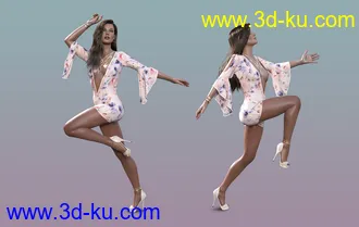 3D打印模型Fashion Poses Set for Genesis 8.1 Females的图片