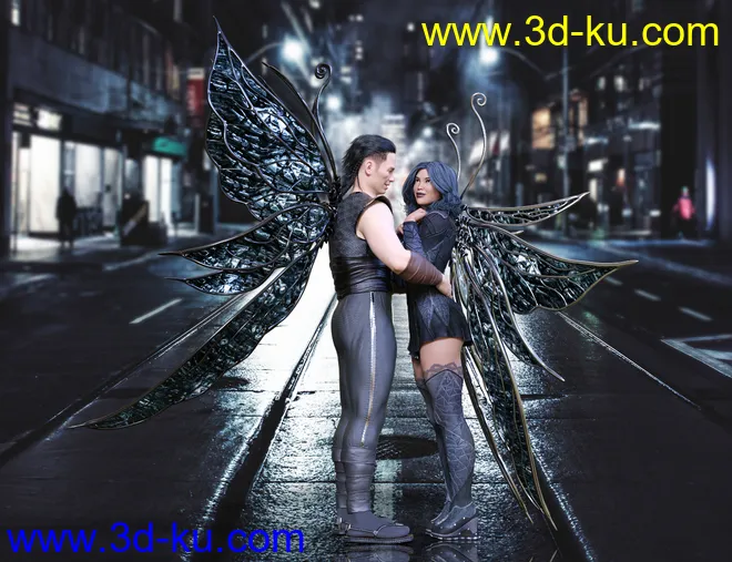 Fay Wings for Genesis 8模型的图片2