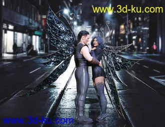 3D打印模型Fay Wings for Genesis 8的图片