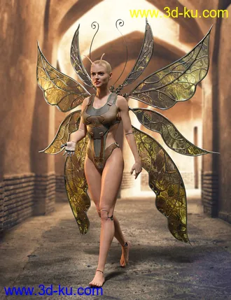 3D打印模型Fay Wings for Genesis 8的图片