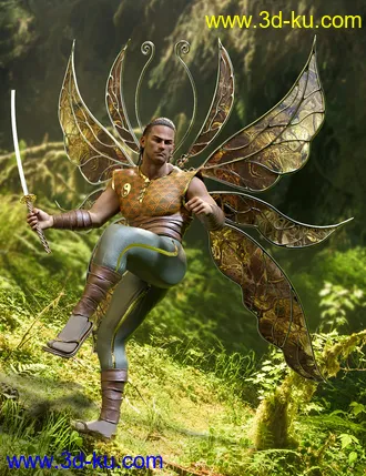 3D打印模型Fay Wings for Genesis 8的图片