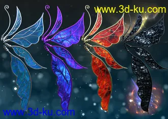 3D打印模型Fay Wings for Genesis 8的图片