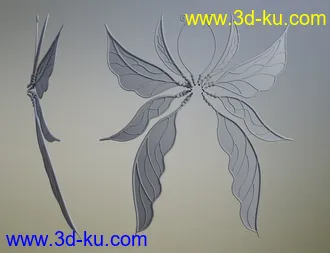 3D打印模型Fay Wings for Genesis 8的图片