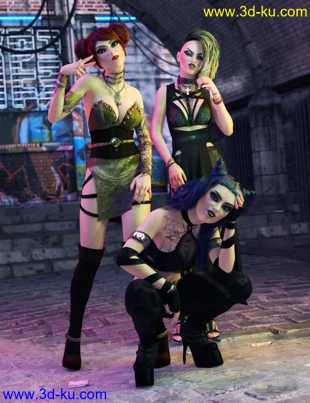 FF's Bad Girls Poses for Maeve and Genesis 8 Female模型的图片1