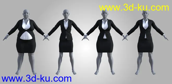 FG Attorney Outfit for Genesis 8 Female模型的图片3