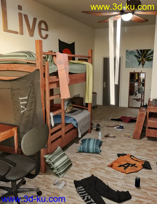 FG Cluttered Dorm模型的图片1