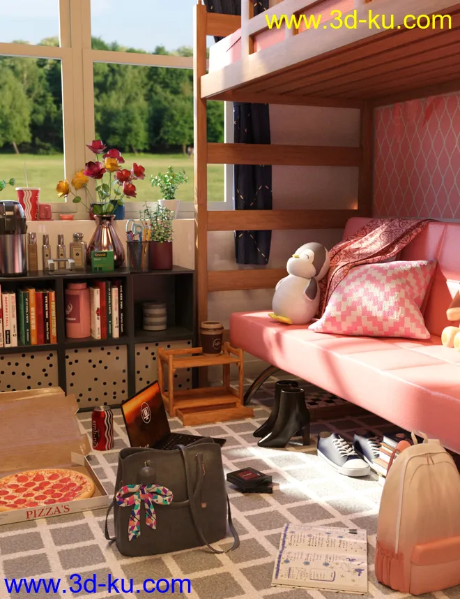 FG College Dorm Props模型的图片1