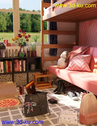 3D打印模型FG College Dorm Props的图片