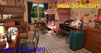 3D打印模型FG College Dorm Props的图片