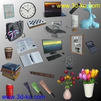 3D打印模型FG College Dorm Props的图片