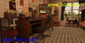 3D打印模型FG College Dormitory的图片