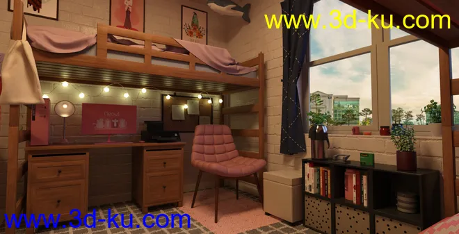 FG College Dormitory模型的图片4