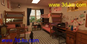 3D打印模型FG College Dormitory的图片