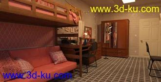 3D打印模型FG College Dormitory的图片