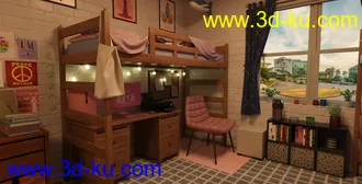 3D打印模型FG College Dormitory的图片
