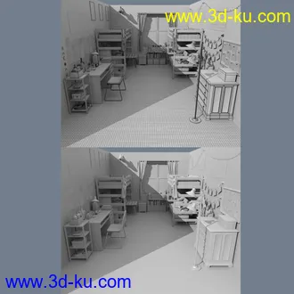 3D打印模型FG College Dormitory的图片