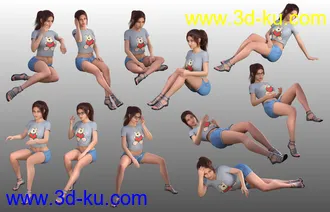 3D打印模型FG College Dormitory Poses的图片