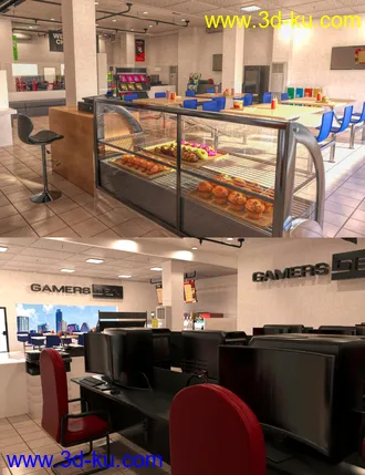 3D打印模型FG Cyber Cafe的图片