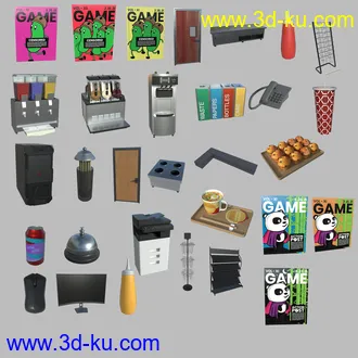3D打印模型FG Cyber Cafe的图片