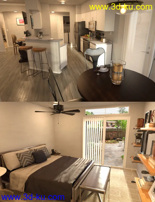 FG Desert Apartment Living模型的图片1