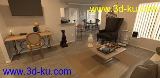 3D打印模型FG Desert Apartment Living的图片