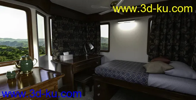 FG Luxury Passenger Train模型的图片2