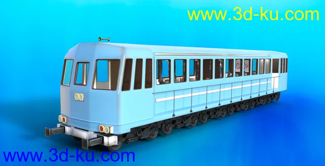 FG Luxury Passenger Train模型的图片7