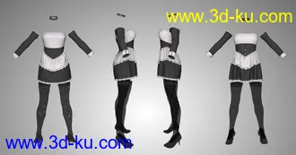 3D打印模型FG Maid Outfit for Genesis 8 Females的图片