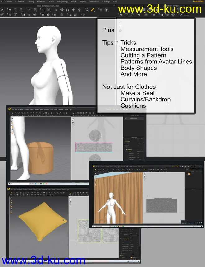 FG Marvelous Designer to Daz Studio Video Tutorial模型的图片5