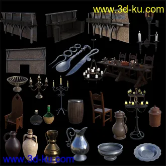 3D打印模型FG Medieval Great Hall的图片
