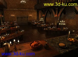 3D打印模型FG Medieval Great Hall的图片