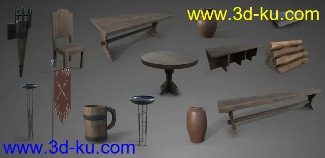 FG Medieval Props模型的图片2