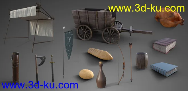 FG Medieval Props模型的图片3