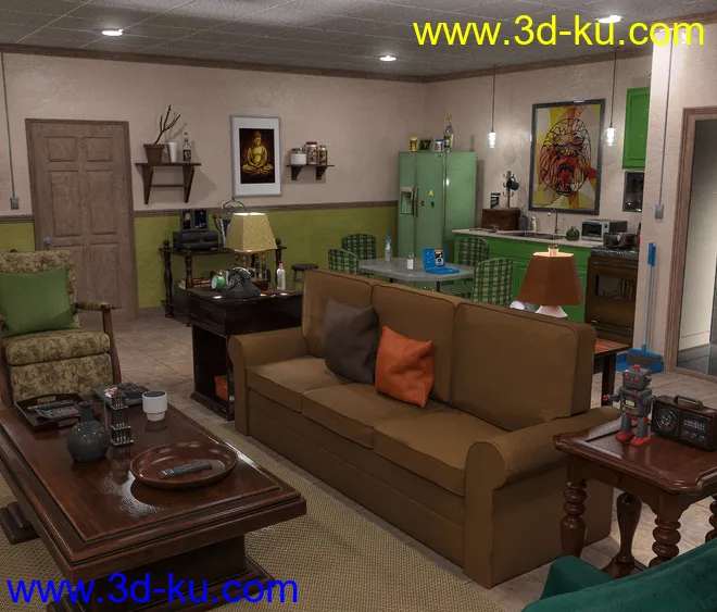 FG Messy Apartment模型的图片3