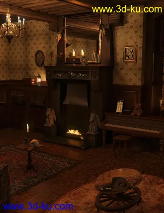 3D打印模型FG Spooky Haunted House的图片