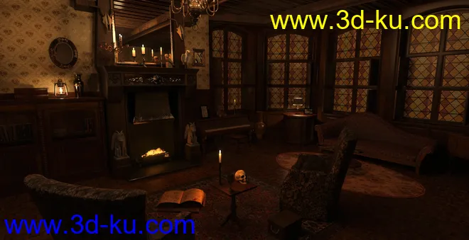 FG Spooky Haunted House模型的图片2