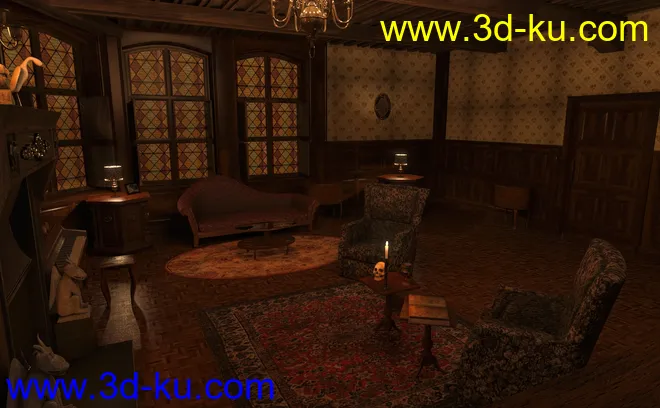 FG Spooky Haunted House模型的图片4