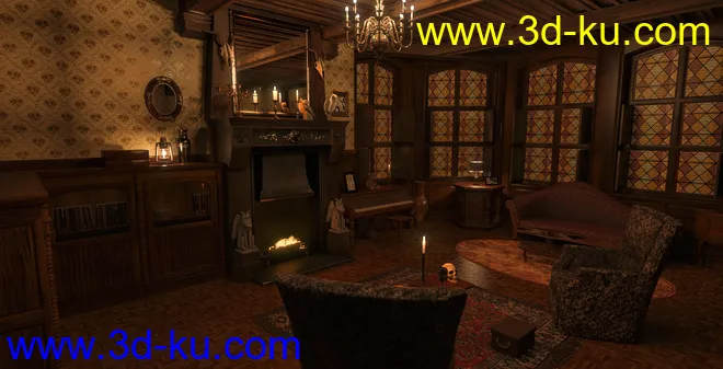FG Spooky Haunted House模型的图片5
