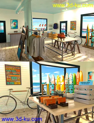 3D打印模型FG Surf Shop的图片